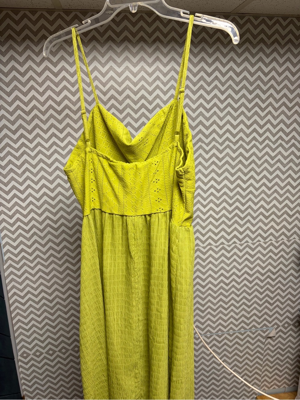 Lime Green Spaghetti Strap Maxi Dress